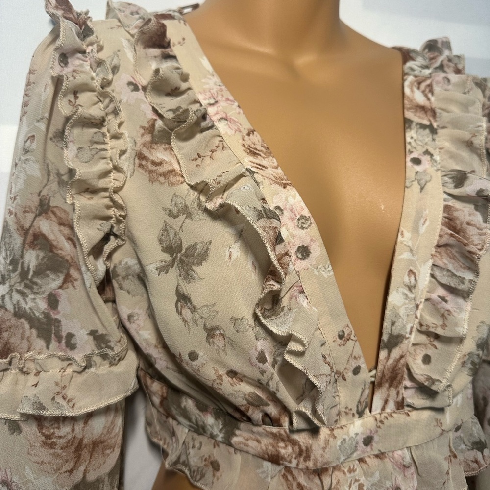 Floral Ruffle Maxi Dress - Picture 4 of 5